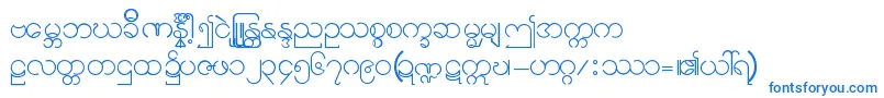 Fonte Burmese11 – fontes azuis