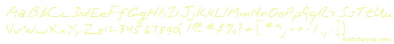 フォントLehn162 – 黄色のフォント