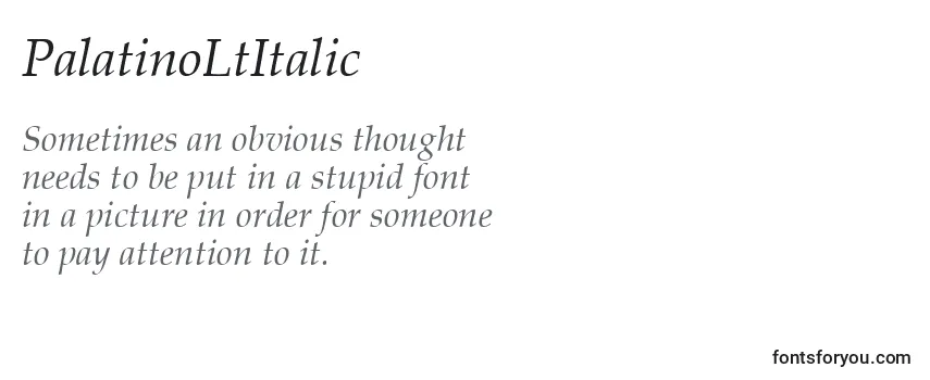 PalatinoLtItalic Font