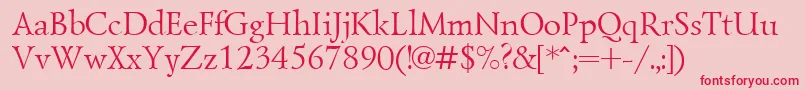 Lzr45C Font – Red Fonts on Pink Background