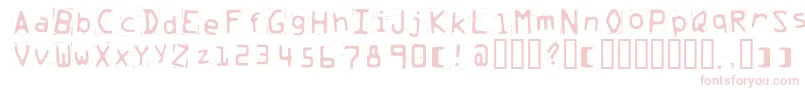 Trash ffy Font – Pink Fonts on White Background