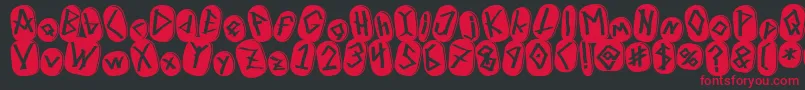 RunezOfOmega Font – Red Fonts on Black Background
