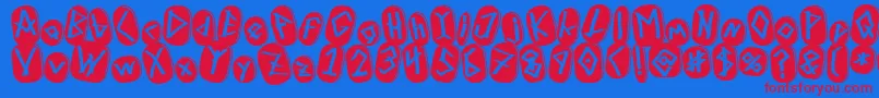 Шрифт RunezOfOmega – красные шрифты на синем фоне