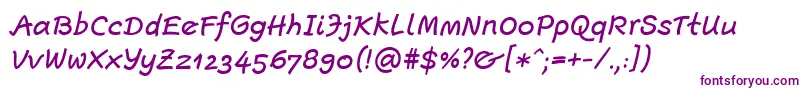EscriptLtMediumItalic-fontti – violetit fontit