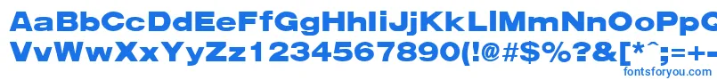 Weitere Informationen zur ArenablackextendedRegular-Schriftart ArenablackextendedRegular-Schriftart – Blaue Schriften