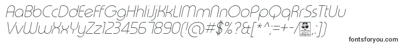 TypoRoundThinItalicDemo-fontti – Alkavat T:lla olevat fontit