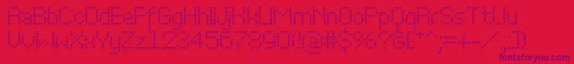 Perfocone Font – Purple Fonts on Red Background