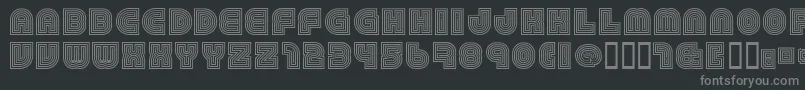 79Retro Font – Gray Fonts on Black Background