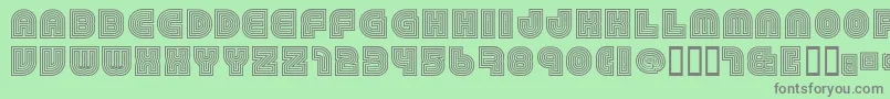 79Retro Font – Gray Fonts on Green Background