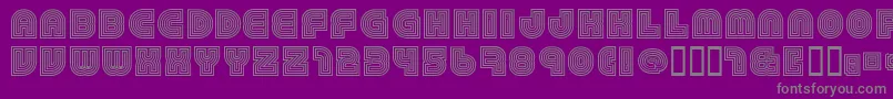 79Retro Font – Gray Fonts on Purple Background