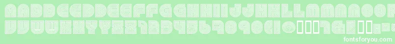 79Retro Font – White Fonts on Green Background