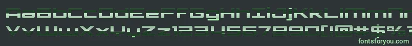 Phoenicialowercasegrad Font – Green Fonts on Black Background