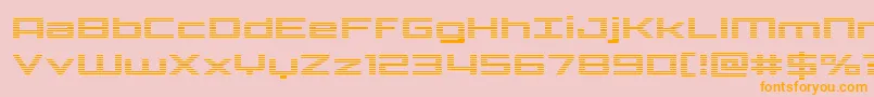 Phoenicialowercasegrad Font – Orange Fonts on Pink Background