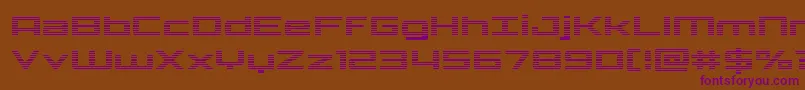 Phoenicialowercasegrad Font – Purple Fonts on Brown Background