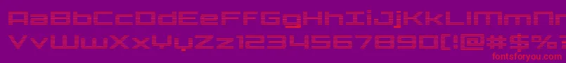 Phoenicialowercasegrad Font – Red Fonts on Purple Background