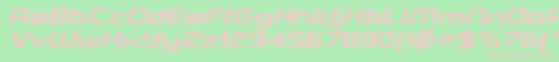 ASpaceBoldItalicDemo Font – Pink Fonts on Green Background