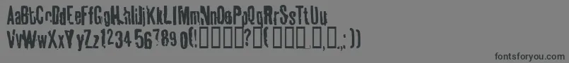 Tablhoid Font – Black Fonts on Gray Background