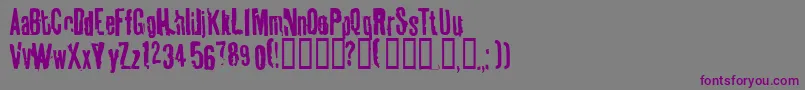 Tablhoid Font – Purple Fonts on Gray Background