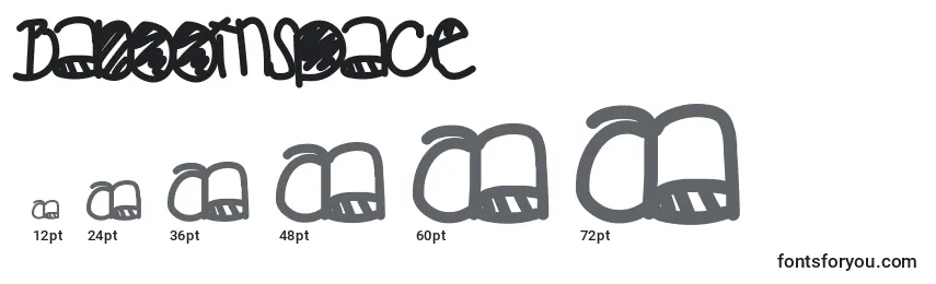 Размеры шрифта Babooinspace