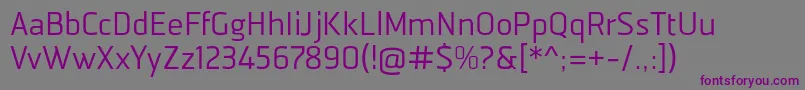 Manilasansreg Font – Purple Fonts on Gray Background