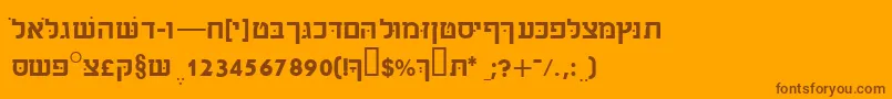 Подробнее о шрифте Sabrassk Шрифт Sabrassk – коричневые шрифты на оранжевом фоне