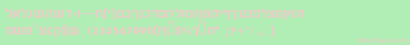 Sabrassk Font – Pink Fonts on Green Background