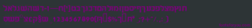 Sabrassk Font – Purple Fonts on Black Background