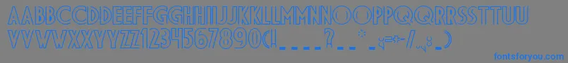 Ds Diplomadbl Bold-Schriftart – Blaue Schriften auf grauem Hintergrund