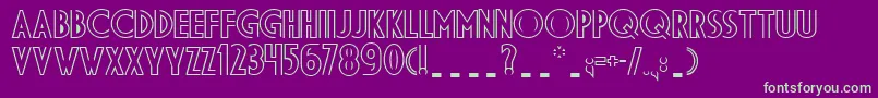 Ds Diplomadbl Bold-fontti – vihreät fontit violetilla taustalla