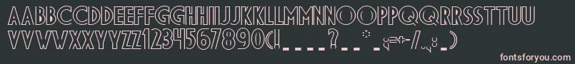 Ds Diplomadbl Bold Font – Pink Fonts on Black Background