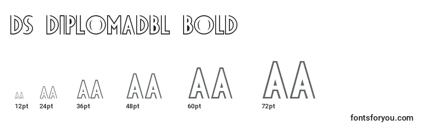 Размеры шрифта Ds Diplomadbl Bold