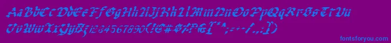 fuente UberhГ¶lmeLazarItalic – Fuentes Azules Sobre Fondo Morado