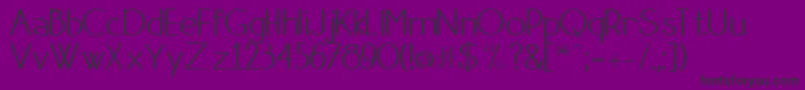 Шрифт Danae – чёрные шрифты на фиолетовом фоне
