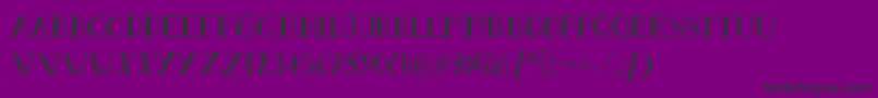 SandwichPaperDark Font – Black Fonts on Purple Background