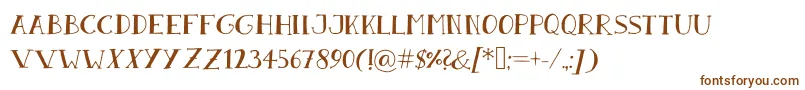 SandwichPaperDark Font – Brown Fonts on White Background