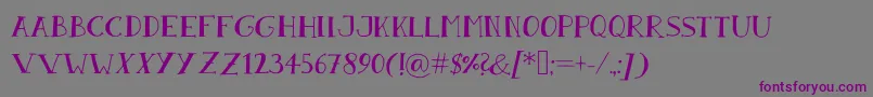 SandwichPaperDark Font – Purple Fonts on Gray Background
