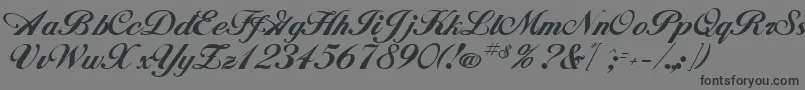 fuente GeSignatureScript – Fuentes Negras Sobre Fondo Gris