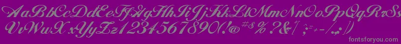 fuente GeSignatureScript – Fuentes Grises Sobre Fondo Morado