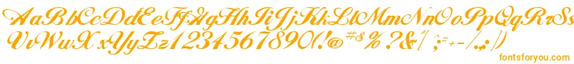 GeSignatureScript-fontti – oranssit fontit