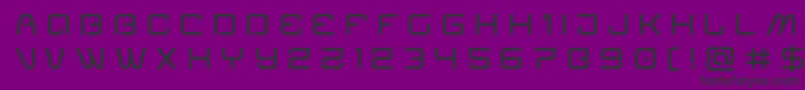 Miraclemercurytitle Font – Black Fonts on Purple Background