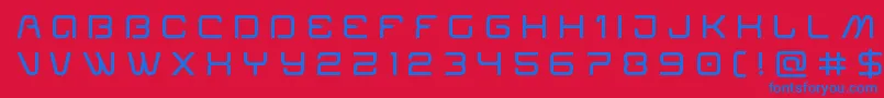Miraclemercurytitle Font – Blue Fonts on Red Background