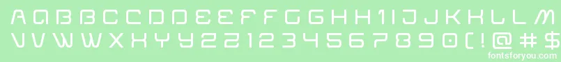 Miraclemercurytitle Font – White Fonts on Green Background