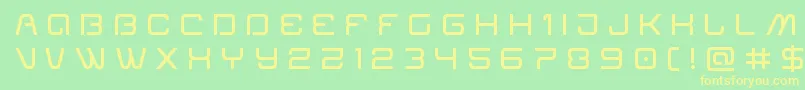 Miraclemercurytitle Font – Yellow Fonts on Green Background