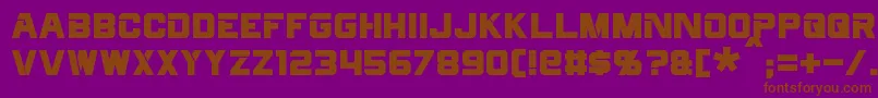 Cyberfall Font – Brown Fonts on Purple Background