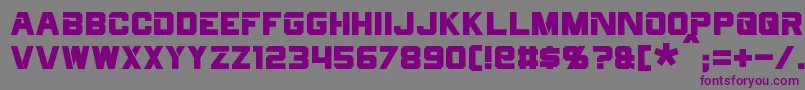 Cyberfall Font – Purple Fonts on Gray Background