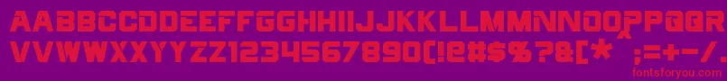 Cyberfall Font – Red Fonts on Purple Background