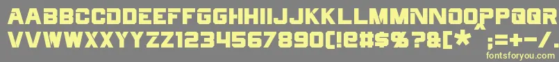 Cyberfall Font – Yellow Fonts on Gray Background