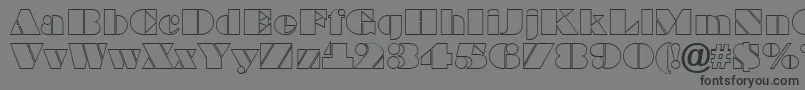 ABraggaotl Font – Black Fonts on Gray Background