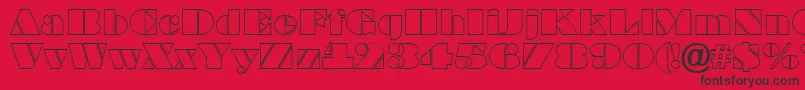 ABraggaotl Font – Black Fonts on Red Background