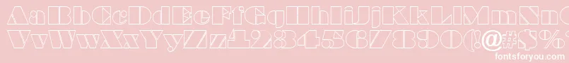 ABraggaotl Font – White Fonts on Pink Background